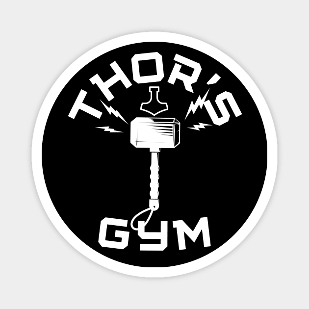 Viking God Thor's Gym Club Magnet by RaruDesigns